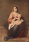 Child Canvas Paintings - Madonna and Child